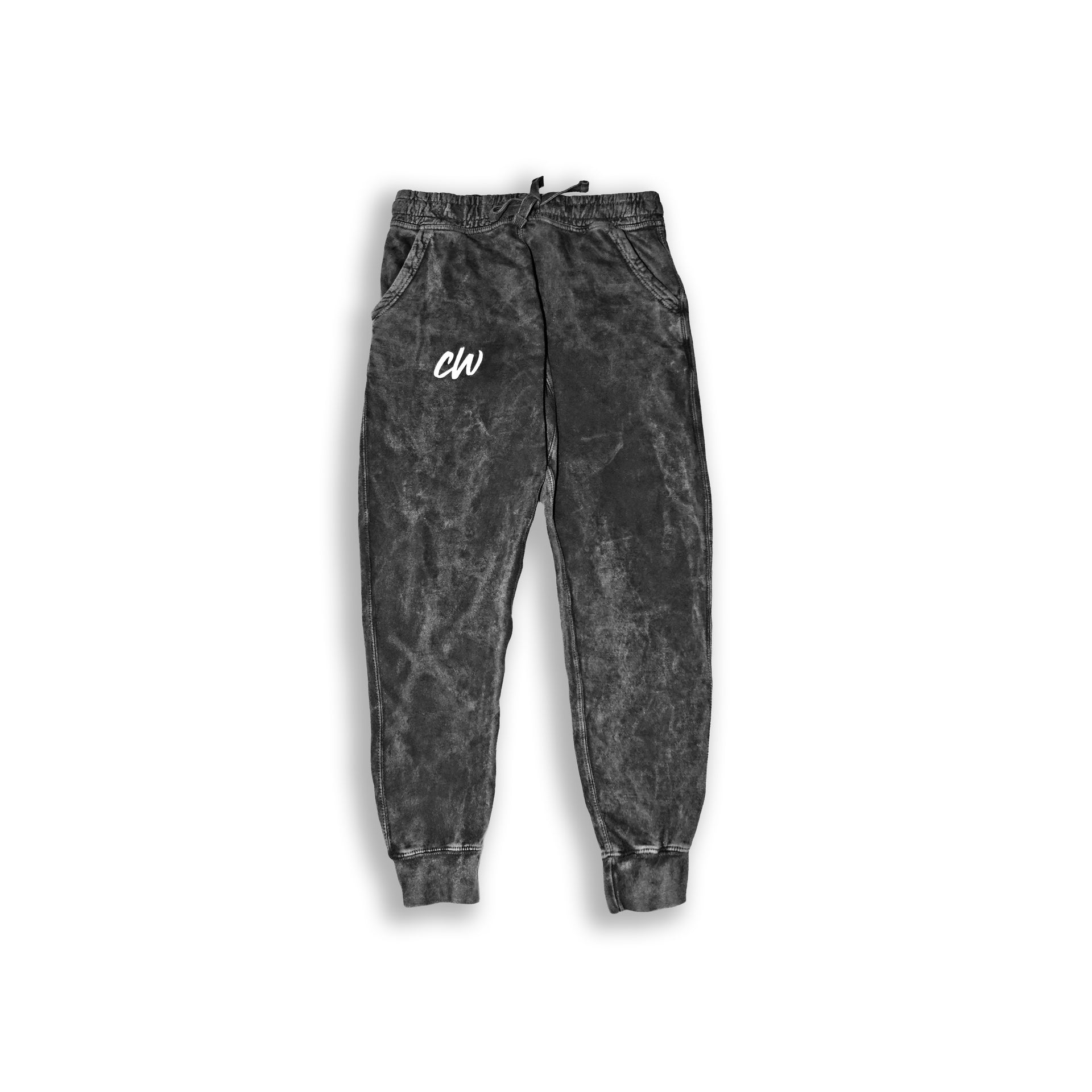 CW CLOUD-BLACK PREMIUM MINIMAL SWEATS